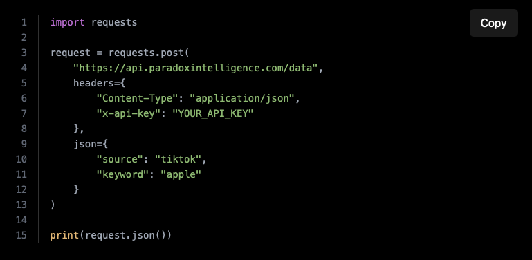 Paradox Intelligence APIs